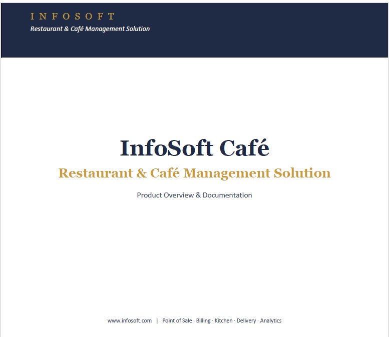 InfoSoft Cafe documentation cover